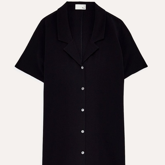 Aritzia Wilfred Free Black Button Down Dress - Picture 1 of 8
